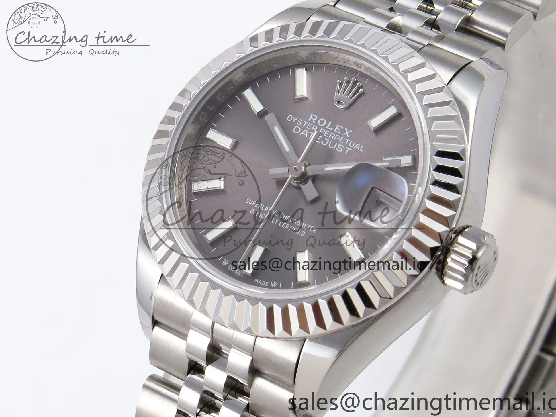 MiroTime 1221 Fashionable DateJust 28MM 279174 SS GMF 1:1 Best Edition 904L Steel Gray Stick Dial on Jubilee Bracelet A 1138